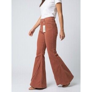 Shyanne Chestnut Tulip Bell Bottom Jeans Womens Western Super Flare Boho  Sz 30
